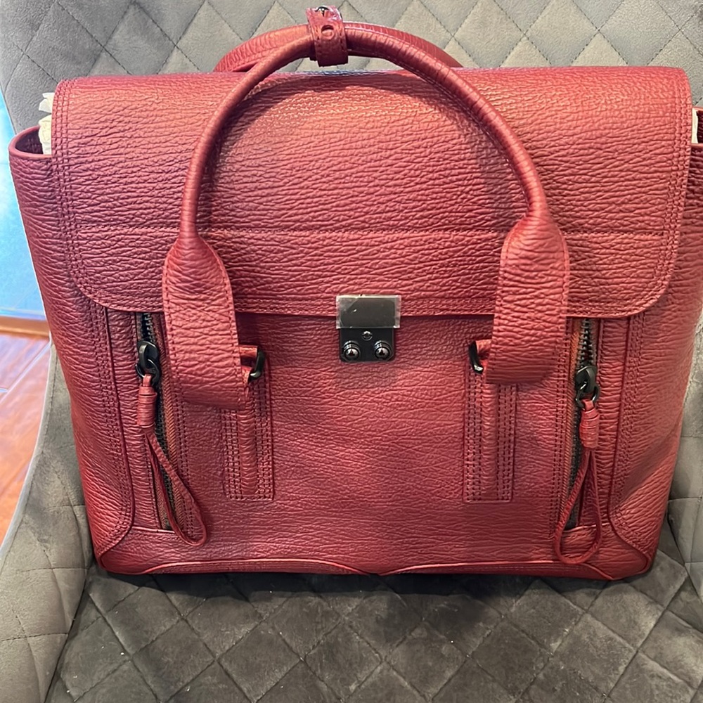 Burgundy Phillip Lim brand new leather tote